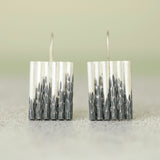 Flux undulating earrings by Rebecca Burt