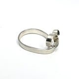 Luxe Twist Loop Ring with Blue Sapphire by Jodie Hook