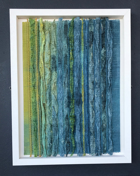 Indigo - Hand Woven Collage by Jill Riley – Makers Guild in Wales