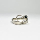 Luxe Twist Loop Ring with Blue Sapphire by Jodie Hook