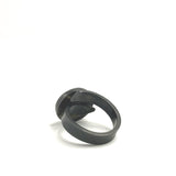 Ribbon End Rutilated Quartz Solitaire Ring by Jodie Hook