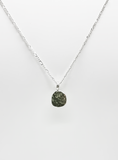 Hammered blobby pendant by Rebecca Oldfield