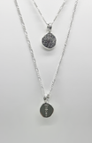 Sparkle Effect Blobby Pendant by Rebecca Oldfield