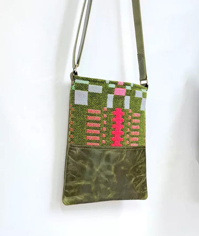 Welsh Collection Messenger Bag in Moss by Coterie Leather