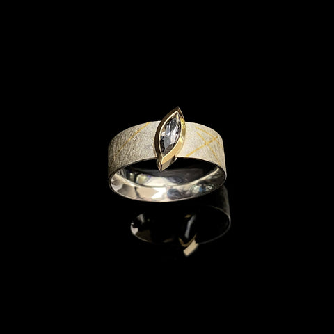 Marquise Sapphire Ring by Imaginarium Atelier