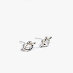 Silver Knot Studs by Ann Catrin Evans