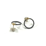 Iron Circle Studs by Ann Catrin Evans