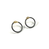 Iron Circle Studs by Ann Catrin Evans
