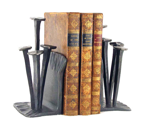 Old Nails Pair Bookends by Alan Perry