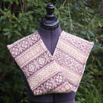 Endless scarf in pink & burgundy by Adam Rae