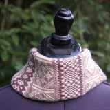 Pink & burgundy snood by Adam Rae