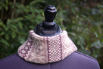Pink & burgundy snood by Adam Rae