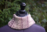 Pink & burgundy snood by Adam Rae