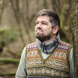 Blue & grey snood by Adam Rae