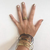 Iron Wrap Bangle by Ann Catrin Evans