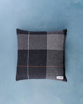 Bloc: charcoal cushion by Llio James