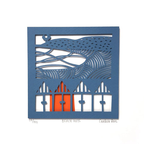 Beach Huts by Caroline Rees