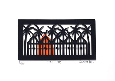 Beach Huts by Caroline Rees