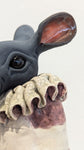 Hare with stripey bust by Helen Higgins