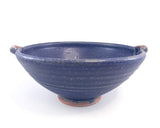 Blue bowl with shino lugs by Mick Morgan