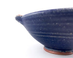 Blue bowl with shino lugs by Mick Morgan