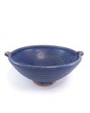 Blue bowl with shino lugs by Mick Morgan