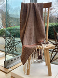 Bracken Llanover throw by Sioni Rhys Handweavers