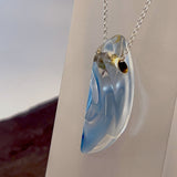 Aqua Glass Pendant by Charlie Burke