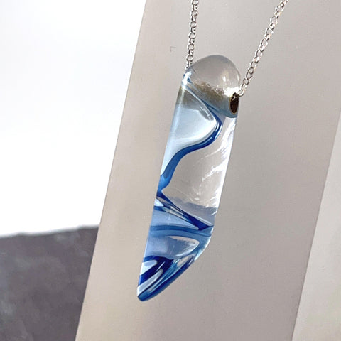 Cobalt Blue Glass Pendant by Charlie Burke