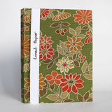 Lined journal with autumnal flowers by Carole King