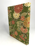 Lined journal with autumnal flowers by Carole King