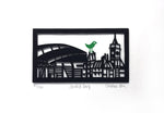 Cardiff Bay papercut by Caroline Rees