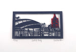 Cardiff Bay papercut by Caroline Rees