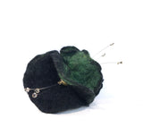 Green Crinkly Petal Brooch by Susie Vaughan