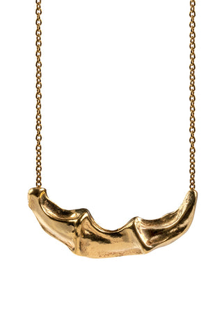 Nunc 18ct Gold Vermeil Sculptural Necklace by Duxford Studios