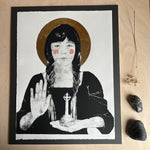 Dwynwen: screen print by Marian Haf