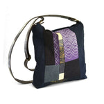 Large purple 'no waste' bag by Lynda Shell