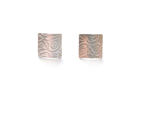 Curved square medium studs by Kathryn Willis