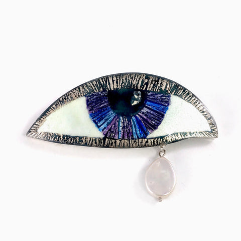 Eye brooch 1 by Sheila McDonald