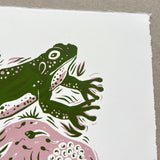 Frog - Screenprint by Folded Forest