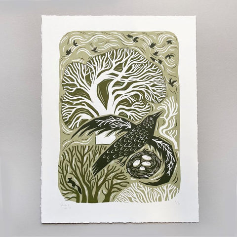 Woodland Bird- Print by Folded Forest