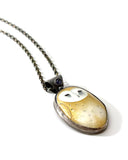 Golden Owl Pendant by Sarah Vourda Enamels