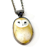 Golden Owl Pendant by Sarah Vourda Enamels