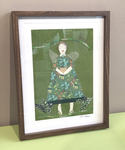 Green Fairy, framed by Alison Moger