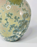 Green Crystalline Vase by Simon Rich