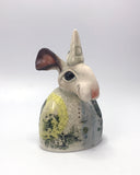 Hare Bust with Dunce Hat by Helen Higgins