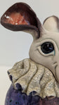 Small Hare Bust (Purple) by Helen Higgins