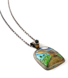 Moonlit Hare Pendant by Sarah Vourda Enamels