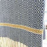 Hyacinth Llanover throw by Sioni Rhys