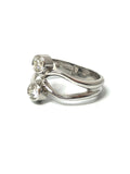 Twin stone diamond & platinum ring by Selwyn gale
